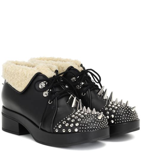 gucci studded ankle boots